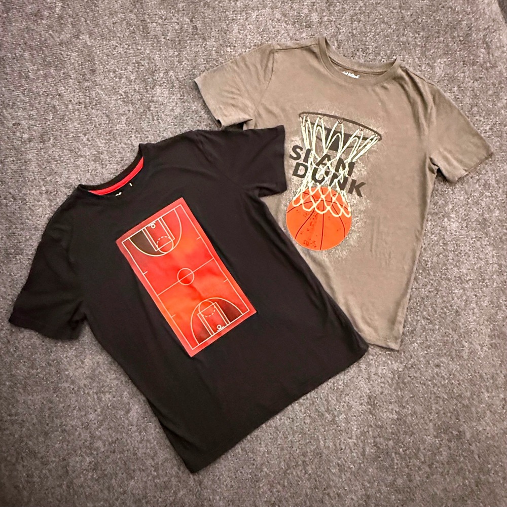 Kids Xersion and Cat & Jack Basketball Tshirts Set of 2 Large